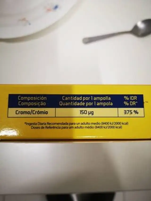 Cromo nutrition facts table