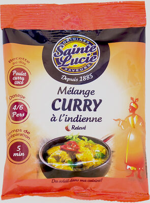 Mélange curry à l'indienne front packaging