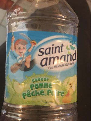 St Amand Eau Minérale Naturelle aromatisée FRUITS DU VERGER- POMME POIRE PECHE 33CL Bouchon Sport