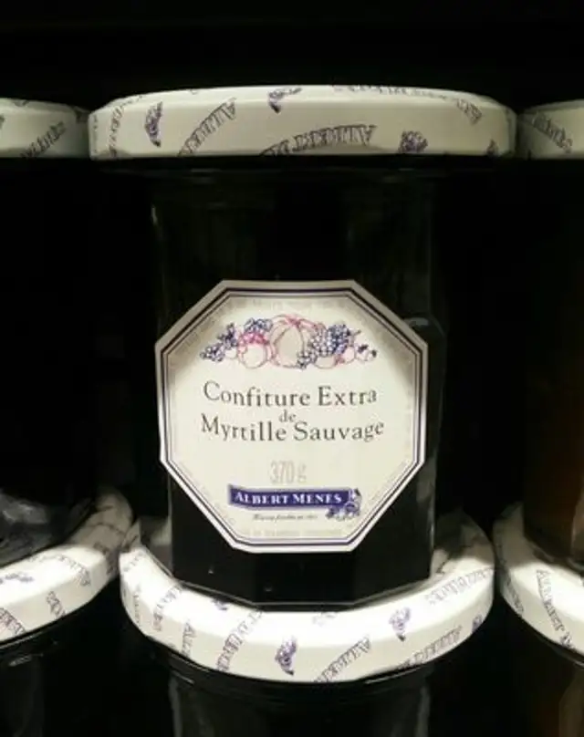 Confiture Myrtille ingredients label