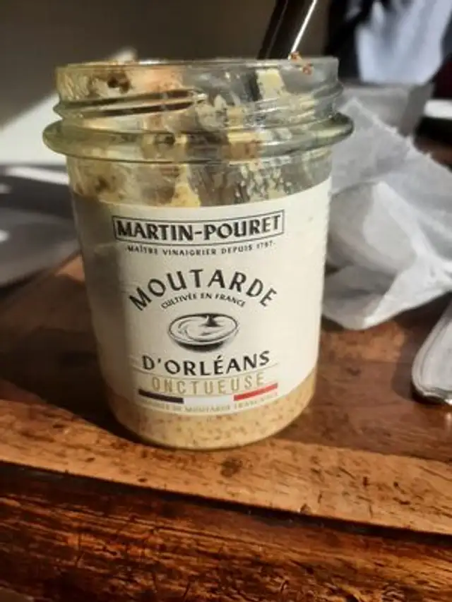 Moutarde d’Orleans onctueuse ingredients label