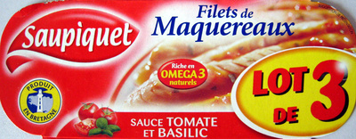 Filets de Maquereaux  à la sauce Tomate et Basilic