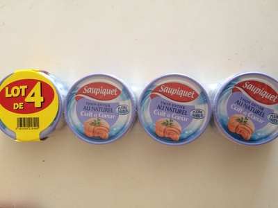 Thon entier au naturel cuit à Cœur