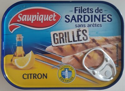 Filets de sardines sans arêtes grillés front packaging