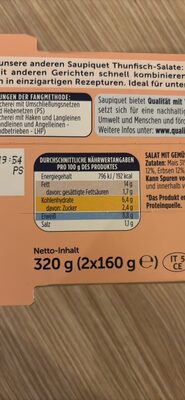 Thunfisch-Salat WESTERN mit Mais, Karotten und Erbsen front packaging
