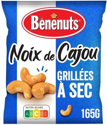Bénénuts Noix de cajou grillées à sec front packaging