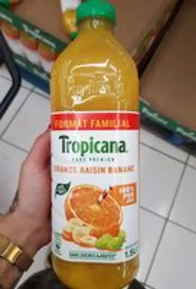 Tropicana Pure premium orange raisin banane format familial 1,5 L