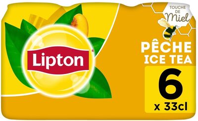 Lipton Ice Tea saveur pêche touche de miel 6 x 33 cl