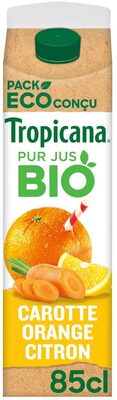 Tropicana Bio Pur jus carotte orange citron 85 cl