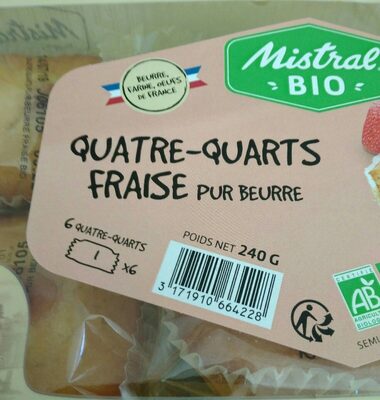 Quatre quarts fraise pur beurre