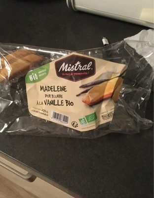 Madeleine pur beurre a la vanille Bio