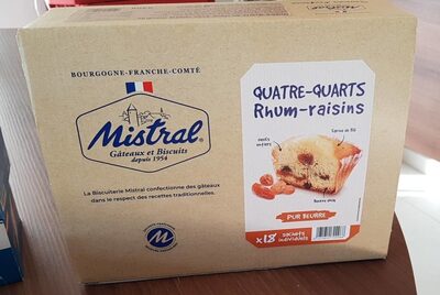 Quatre-quarts Rhum-raisins front packaging