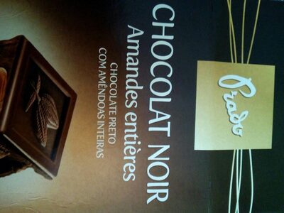 Chocolat noir aux amandes entières front packaging