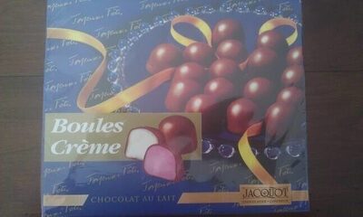 Boules de chocolat au lait fourrees creme JACQUOT