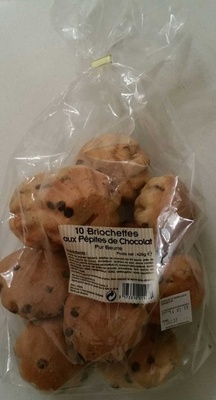 10 Briochettes aux Pépites de Chocolat 