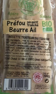 Prefou beurre ail