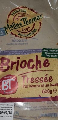 Brioche Tressée Pur Beurre et au Levain