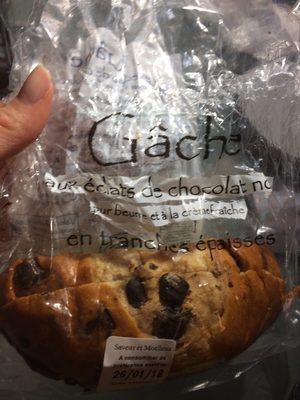 Gâche aux pépites de chocolat front packaging