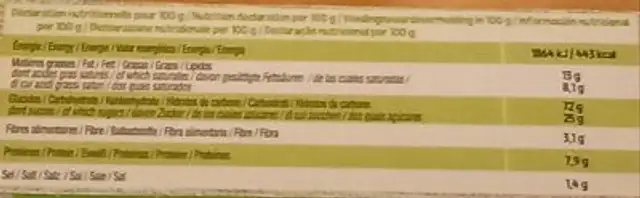 Petit beurre🧈 nutrition facts table