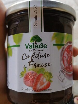 Confiture de fraises front packaging