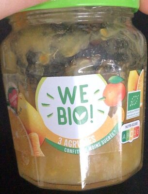 Confiture moins sucrée 3 agrumes front packaging