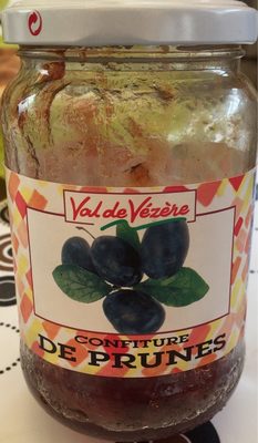 Confiture de prune front packaging