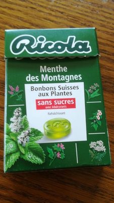 Bonbons menthe montagnes s/s RICOLA 50g offre économique 50ans