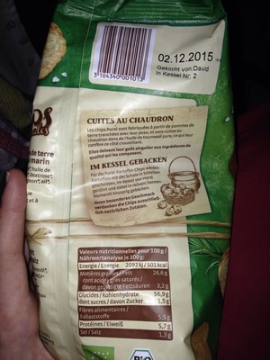 Chips artisanales romarin & sel marin