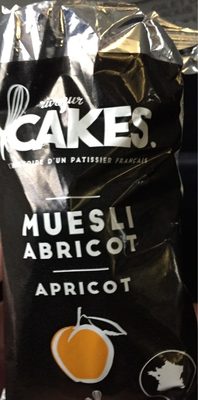 Cakes muesli abricot front packaging