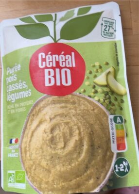 Puree de pois casses front packaging