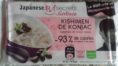 Kishimen de Konjac, Tagliatelles de konjac nature