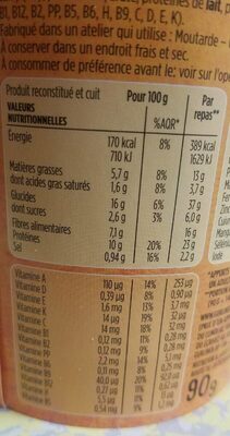 Gerlinéa böwl nutrition facts table