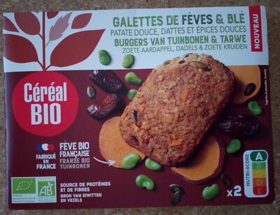 Galettes de fèves & blé patate douce, dattes et épices douces