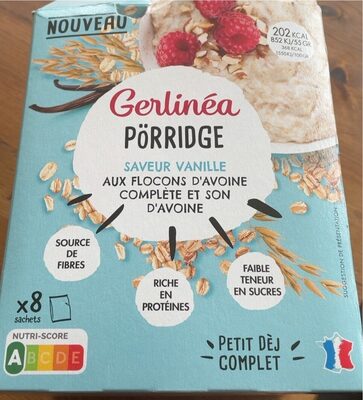 Porridge saveur vanille