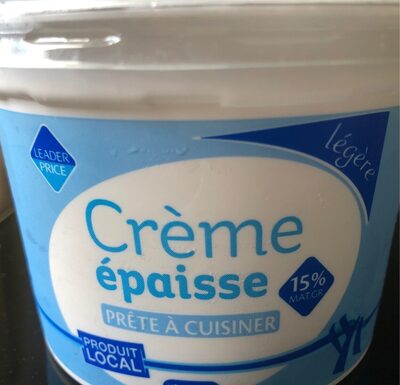 Crème épaisse prête à cuisiner
