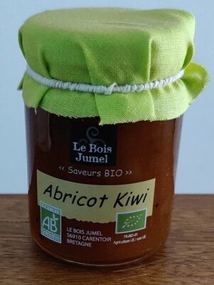 Confiture abricot kiwi front packaging