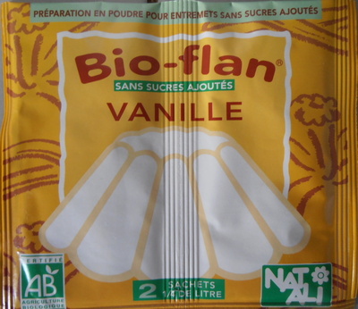 Bio flan vanille, sans sucre ajouté