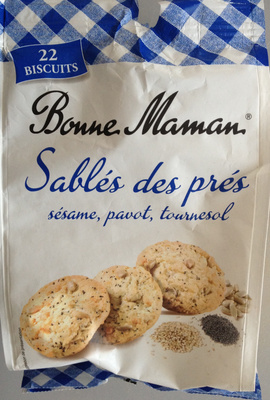 Sablés des prés, sésame, pavot, tournesol