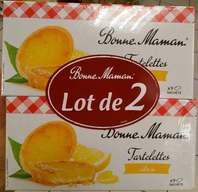 Tartelettes citron front packaging