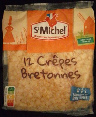 Crêpes bretonnes front packaging