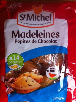 Madeleines pépites de chocolat