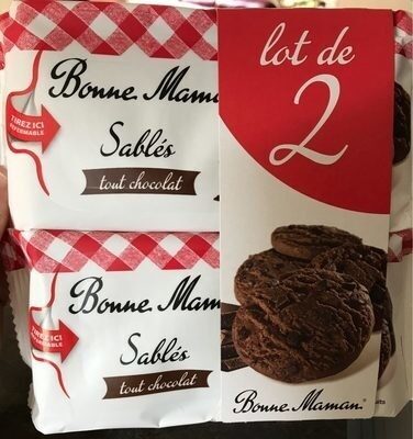 Biscuits sablés tout chocolat