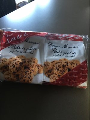 Petits cookies pepites de chocolat front packaging