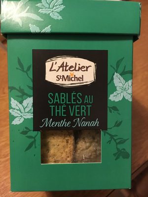 Sablés au thé vert menthe nanah