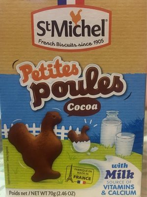Petites poules cocoa front packaging