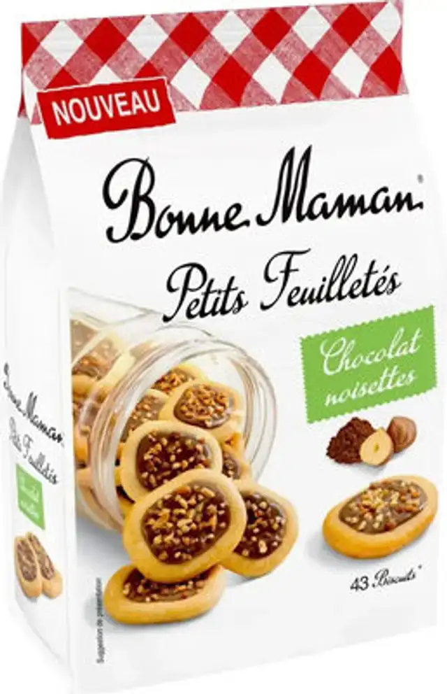 Petits feuilletés front packaging