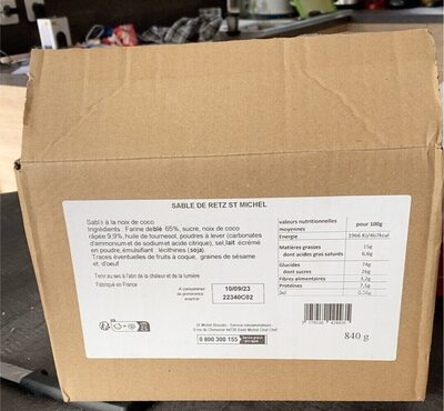 Sablé de Retz à la Noix de coco