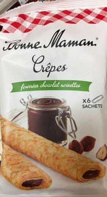 Crêpes fourrees chocolat noisettes front packaging