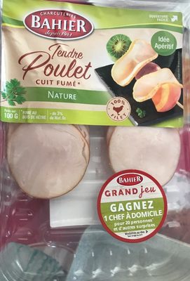 Filet de poulet cuit fumé nature Bahier