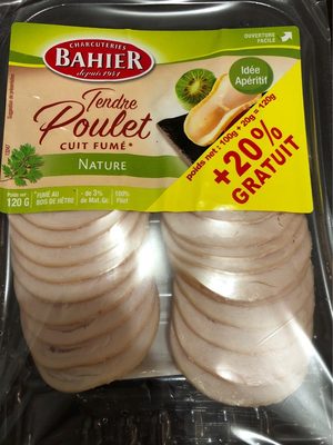 Tendre poulet cuit fumé